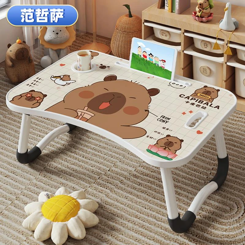 床上小桌子可折叠宿舍电脑桌家用卧室飘窗书桌学生寝室懒人学习桌