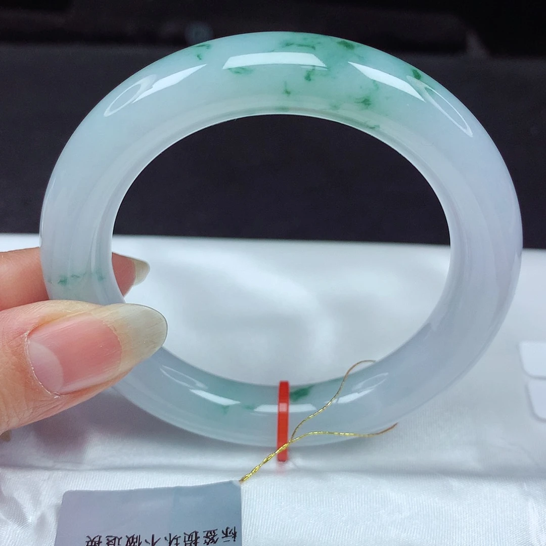 未镶嵌手镯翡翠55胖圆821