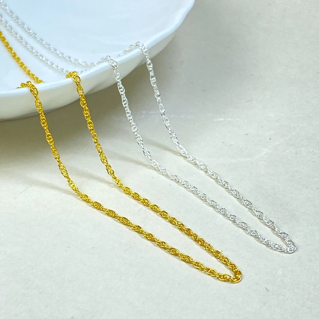 足银银制品 【铭记珠宝】足银项链12-2DM249H111【约45cm】