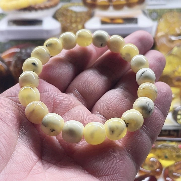 未镶嵌琥珀珠宝奇石手串