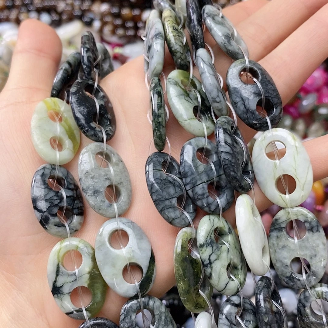 玛瑙/玉髓未镶嵌珠宝半成品猪鼻一条