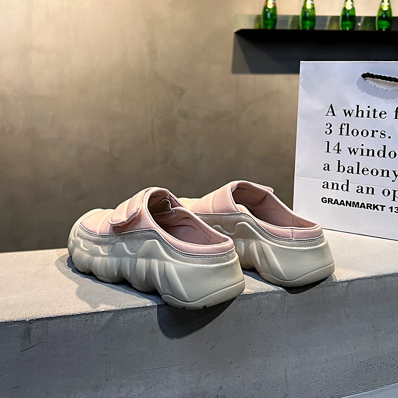 运动凉鞋女夏外穿百搭透气厚底松糕鞋轻便休闲包头半拖鞋-Z2-2506