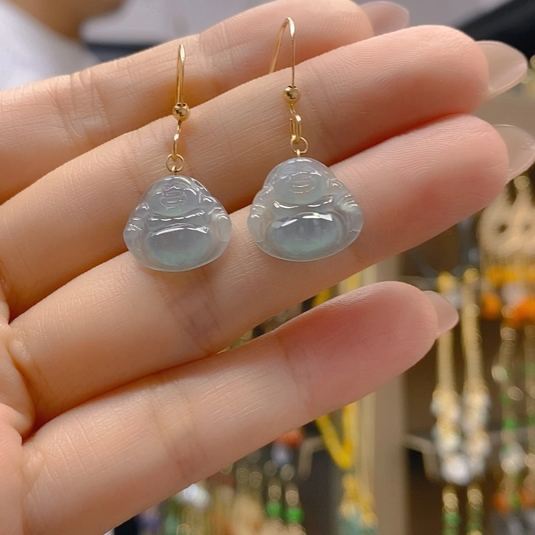 翡翠合金耳饰翡翠