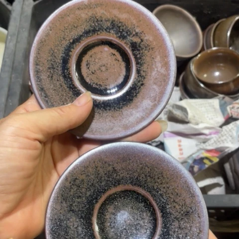 手****茶盏建阳建盏微瑕茶盘