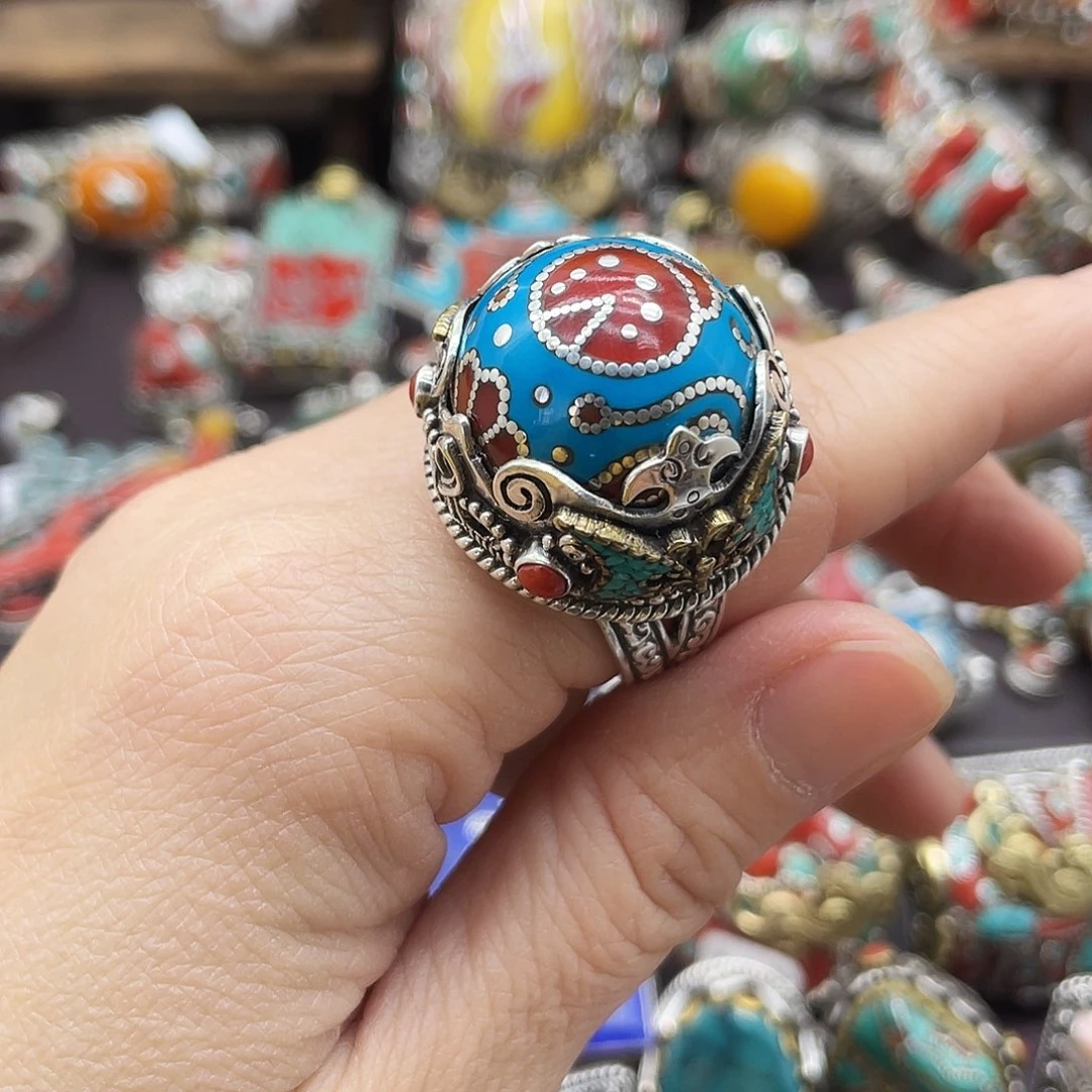 925银木质坤尼泊尔手工制作