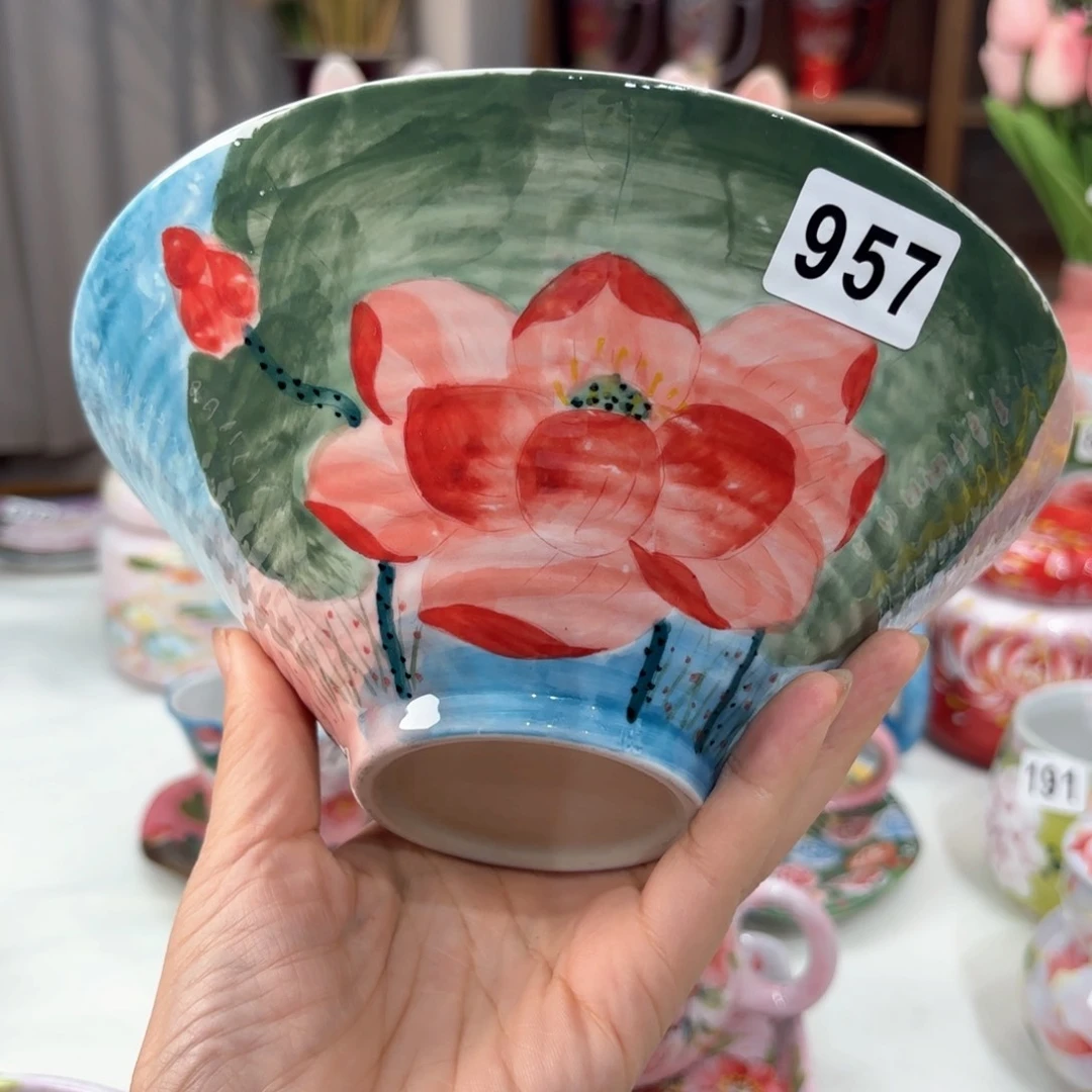 景德镇手绘高温釉下彩陶瓷茶具