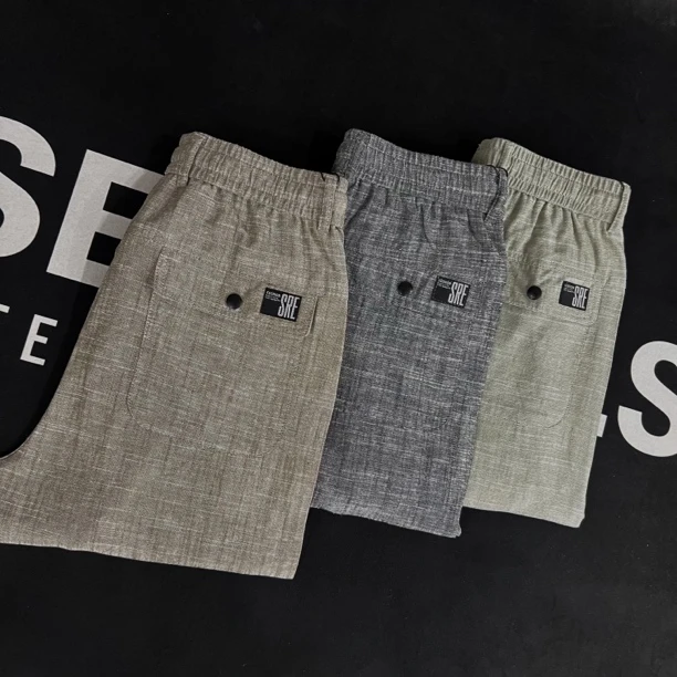 夏季新款麻感轻薄透气垂感舒适凉爽百搭宽松小直脚休闲裤【6626】