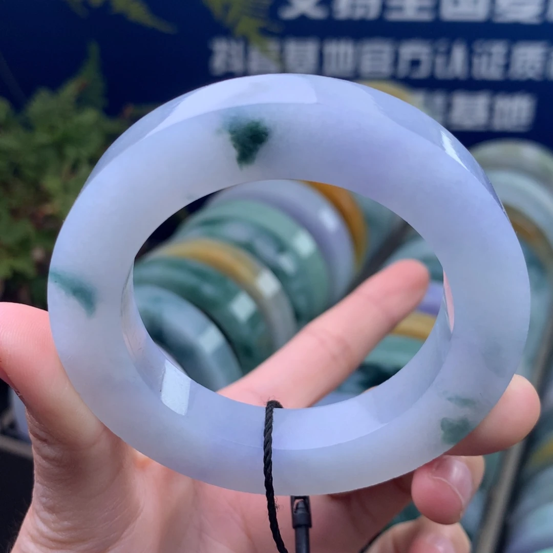 定制翡翠未镶嵌手镯定制不退不换
