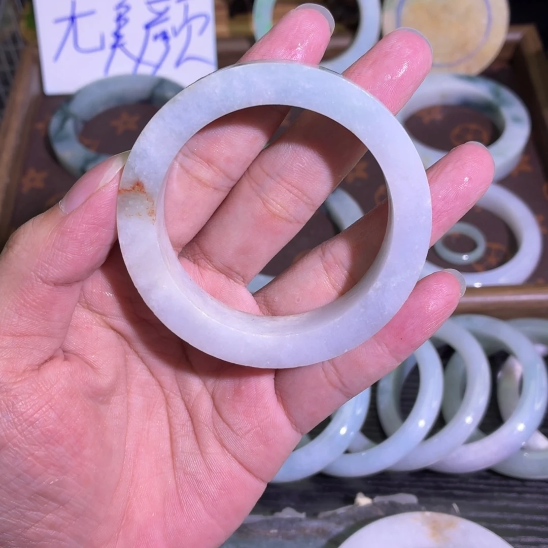 定制翡翠未镶嵌翡翠A货毛胚手镯定制