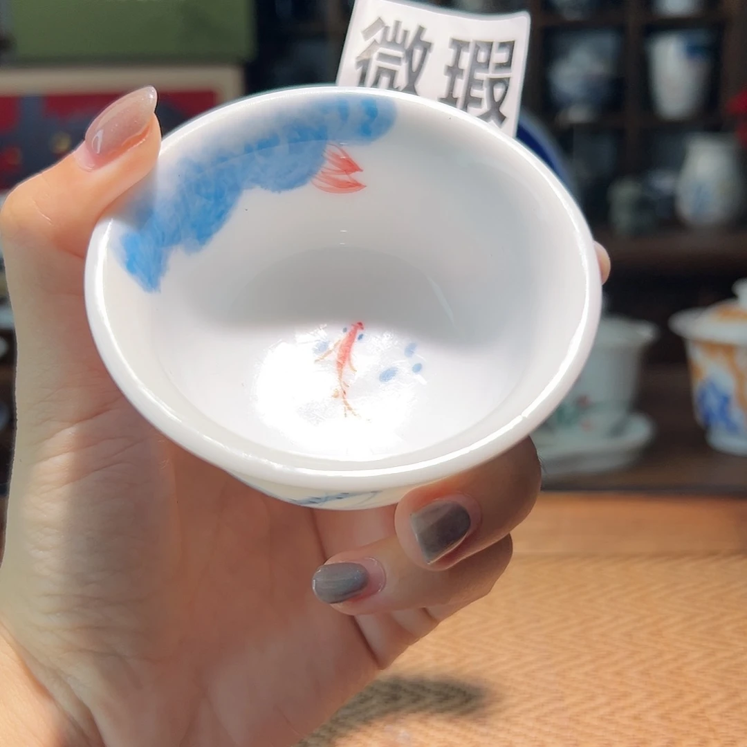 【闪购商品】微瑕 手绘 压手杯