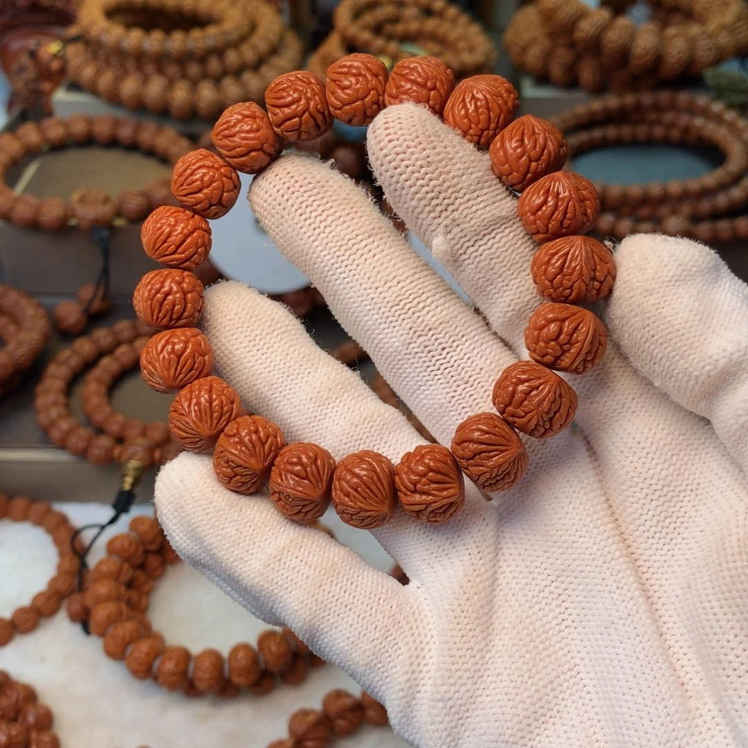 手串桃核秦岭龙纹