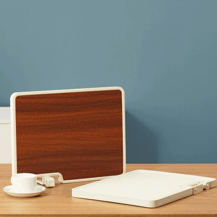 【厨房好物】可立式双面菜板乌檀木防霉多功能菜板二合一带磨刀石kz