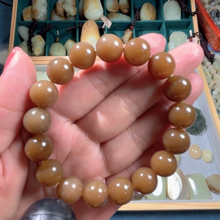 未镶嵌和田玉（糖玉）珠宝半成品