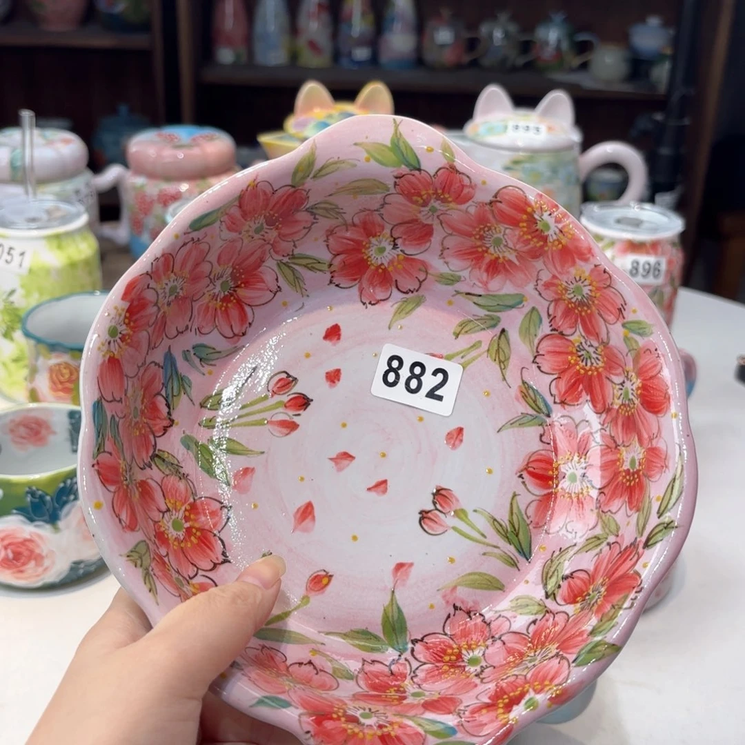 景德镇手绘高温釉下彩陶瓷茶具