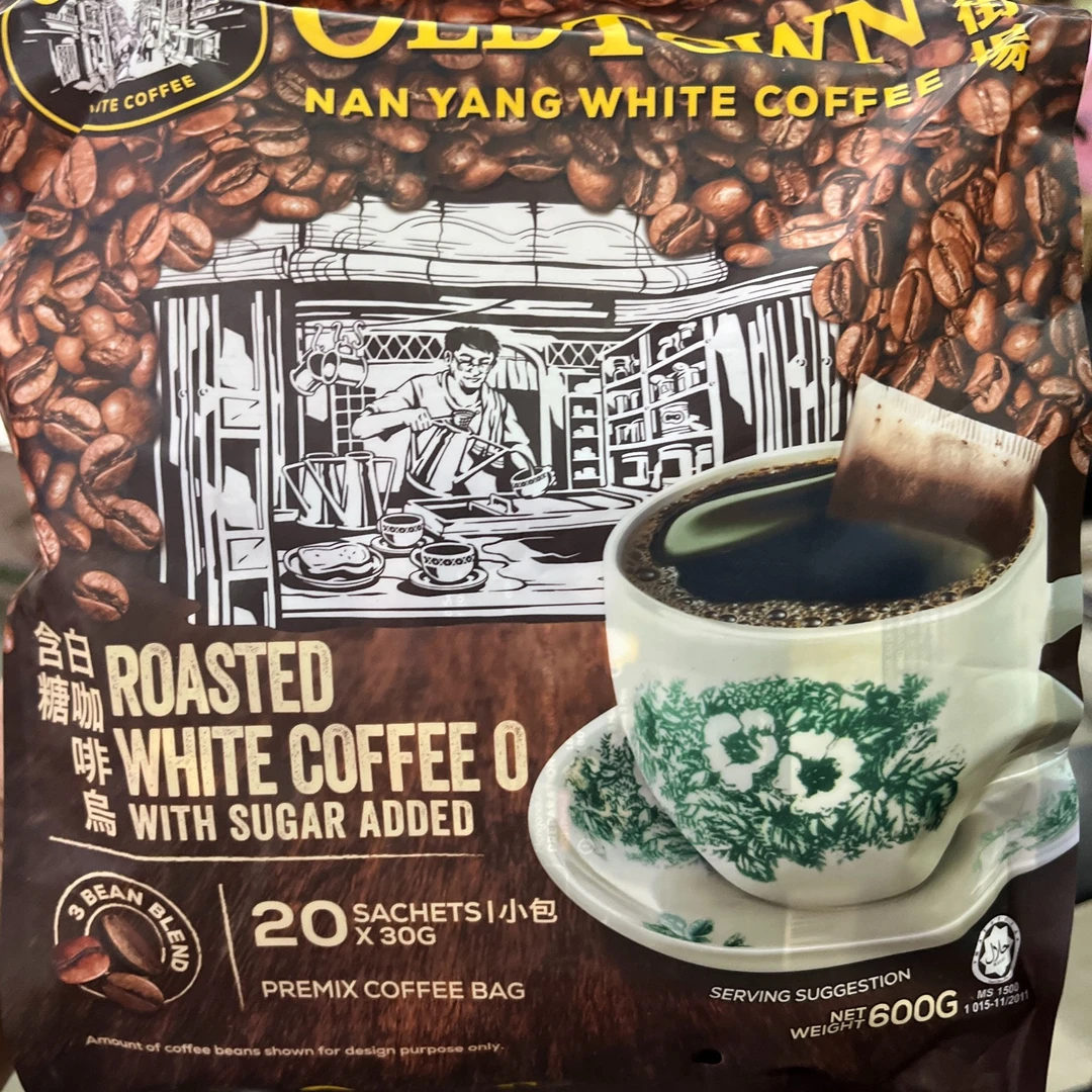 【到期25年5月】旧街场 速溶咖啡含糖白咖啡（固体饮料）600g*1