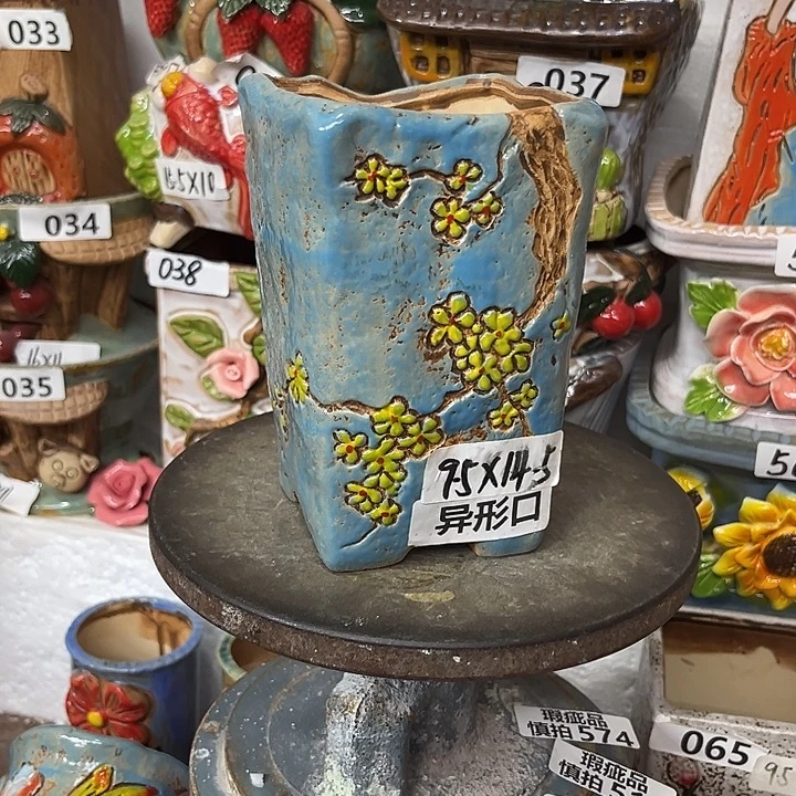 粗陶材质多肉花盆
