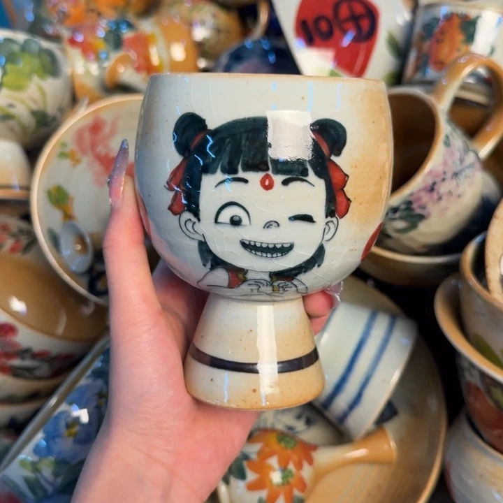 瓷片景德镇陶瓷手工手绘