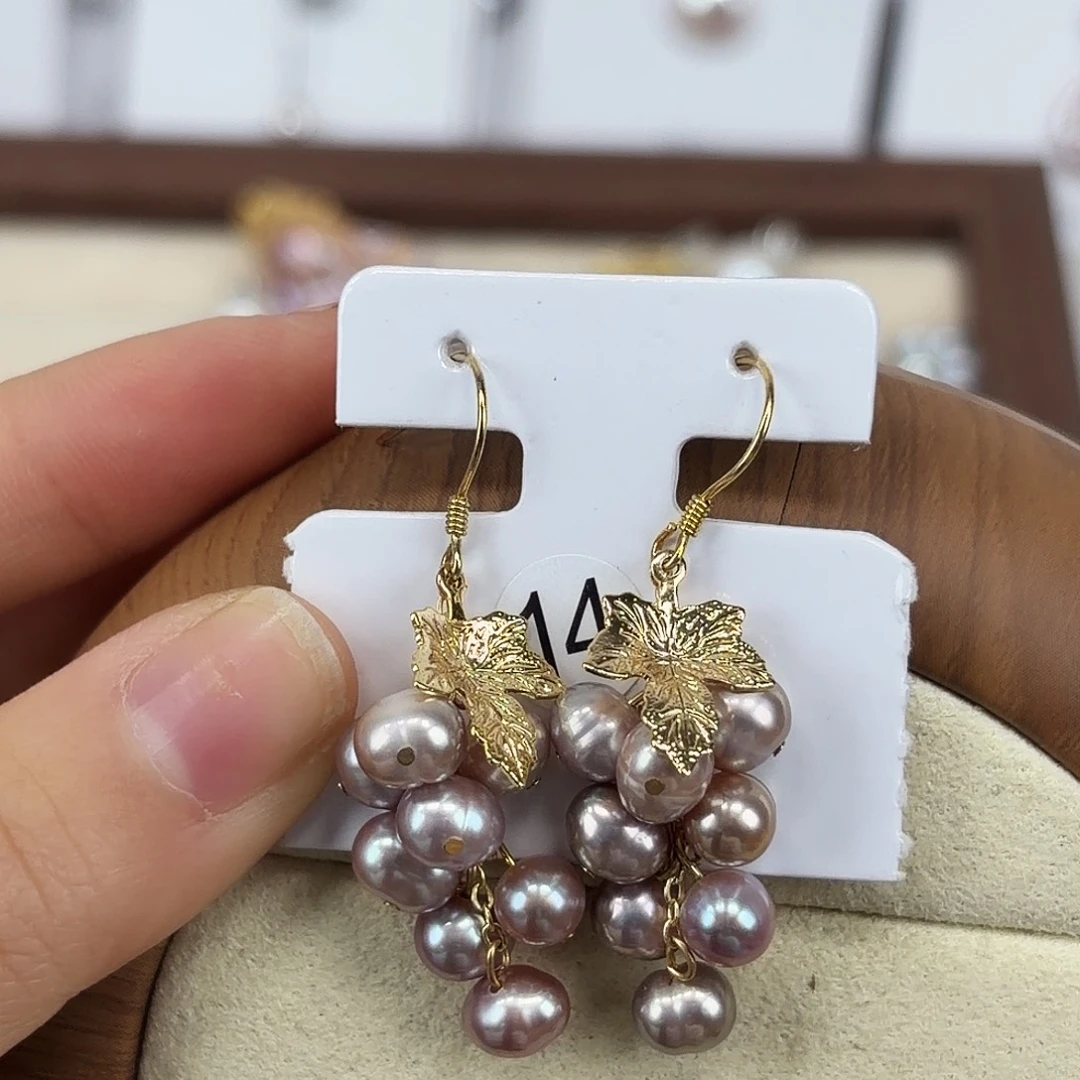 吊坠银S925镶嵌淡水珍珠