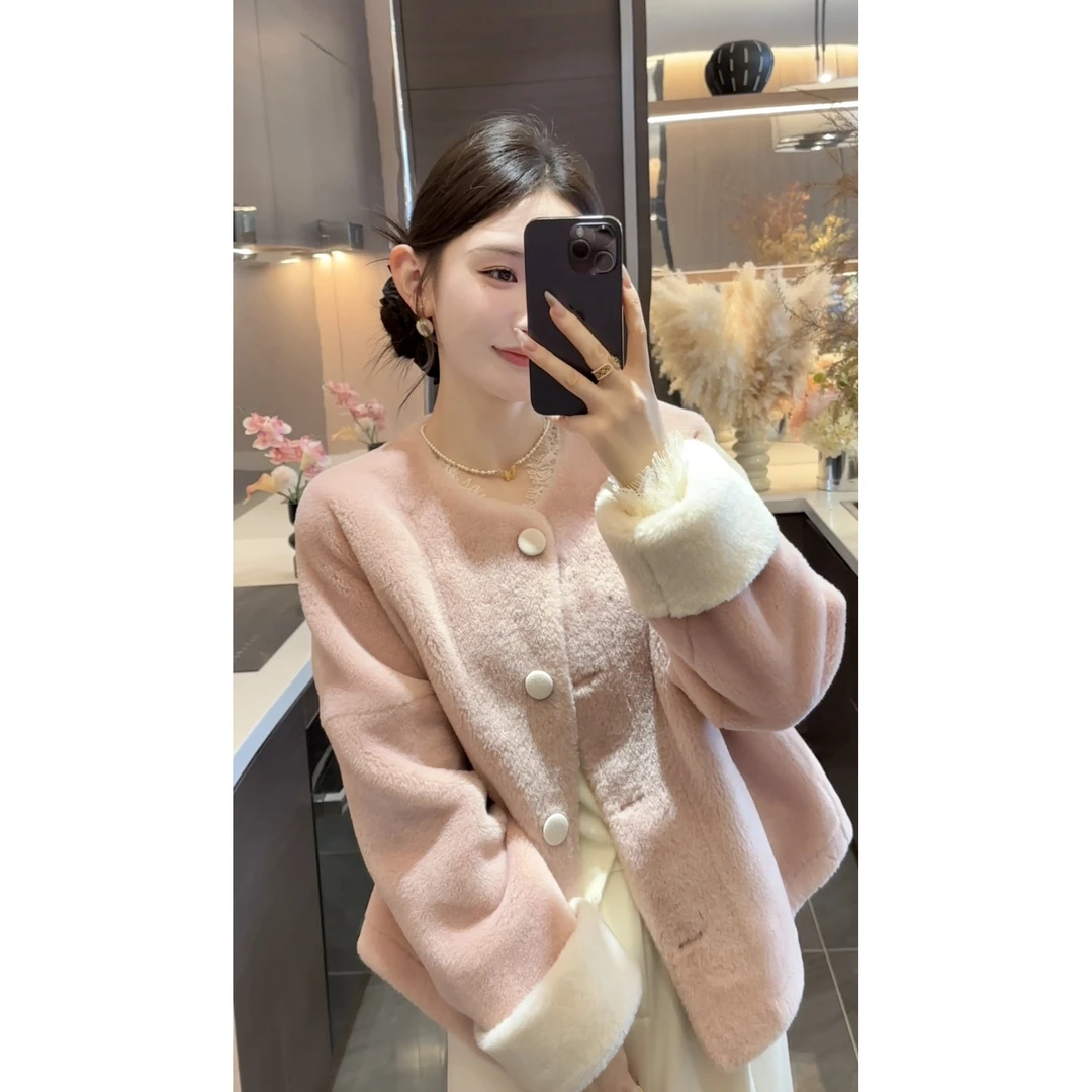 【周粥】【甜心】2025秋冬新款小香风高级感温柔风外套预JJQ5WT6243