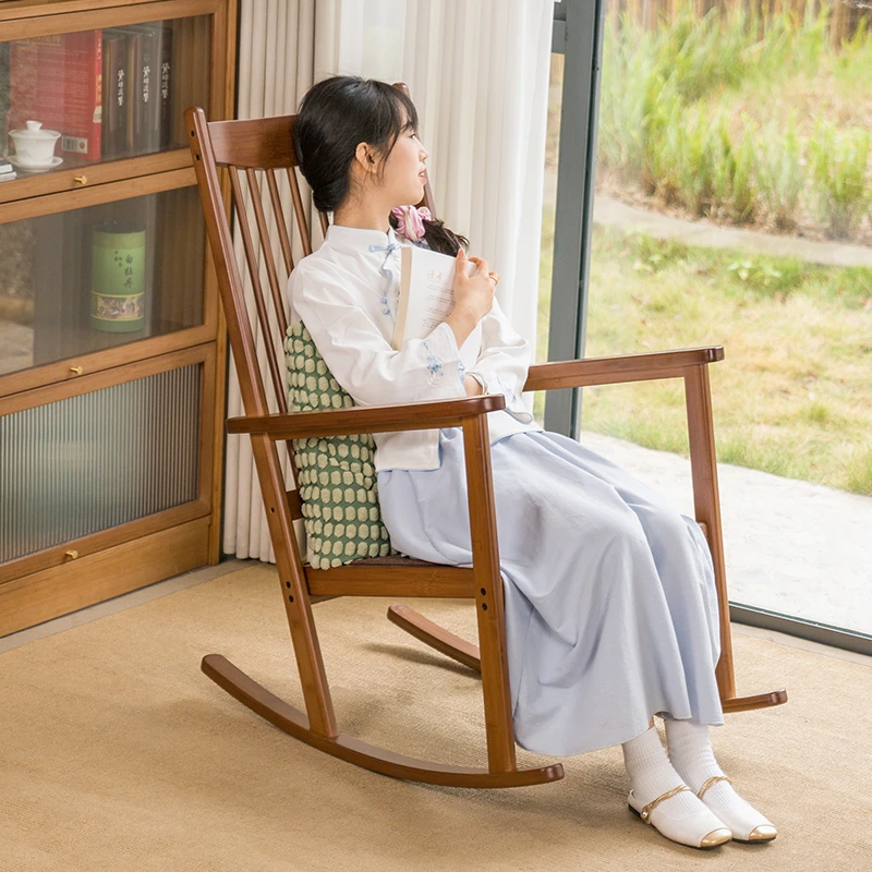 度庐乐摇摇椅家用新中式休闲椅成人懒人椅躺椅阳台摇摇椅沙发椅