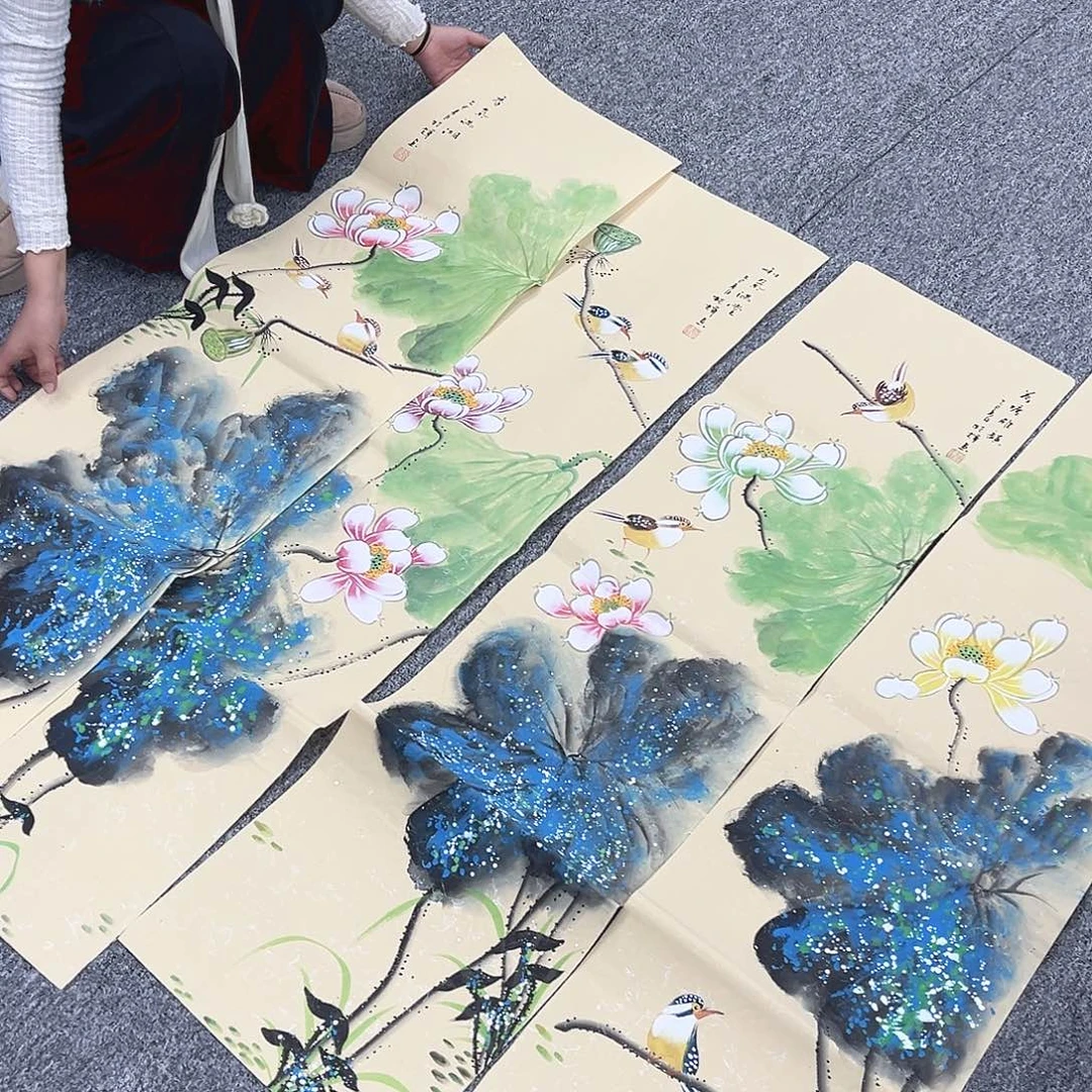 国画纯手绘字画教程分享