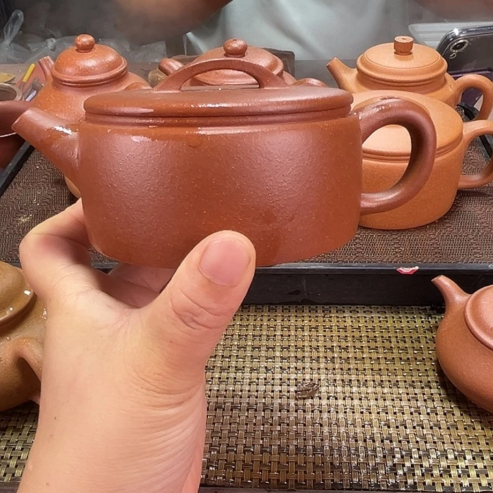 茶壶紫砂红降坡汉瓦200