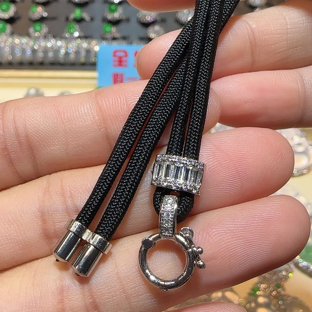 翡翠未镶嵌挂件高货绳