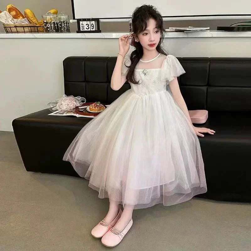 269哈哈家 夏季女童洋气超仙六一礼服裙儿童公主裙蓬蓬裙连衣裙