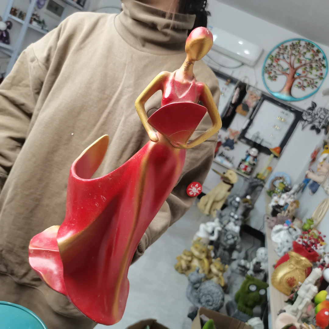 树脂工艺品红色红酒架