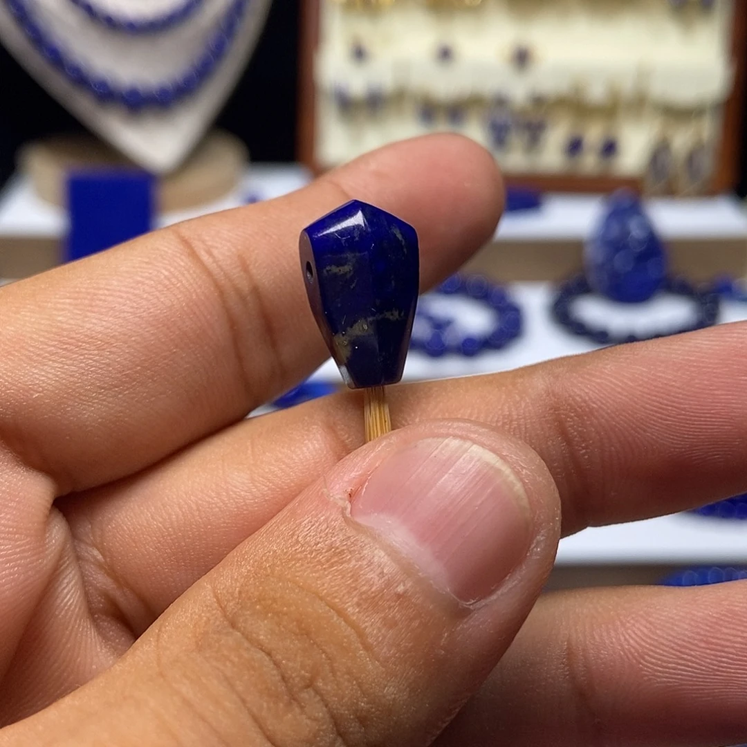 明***心未镶嵌青金石老矿 鲨鱼背 三通9.8+