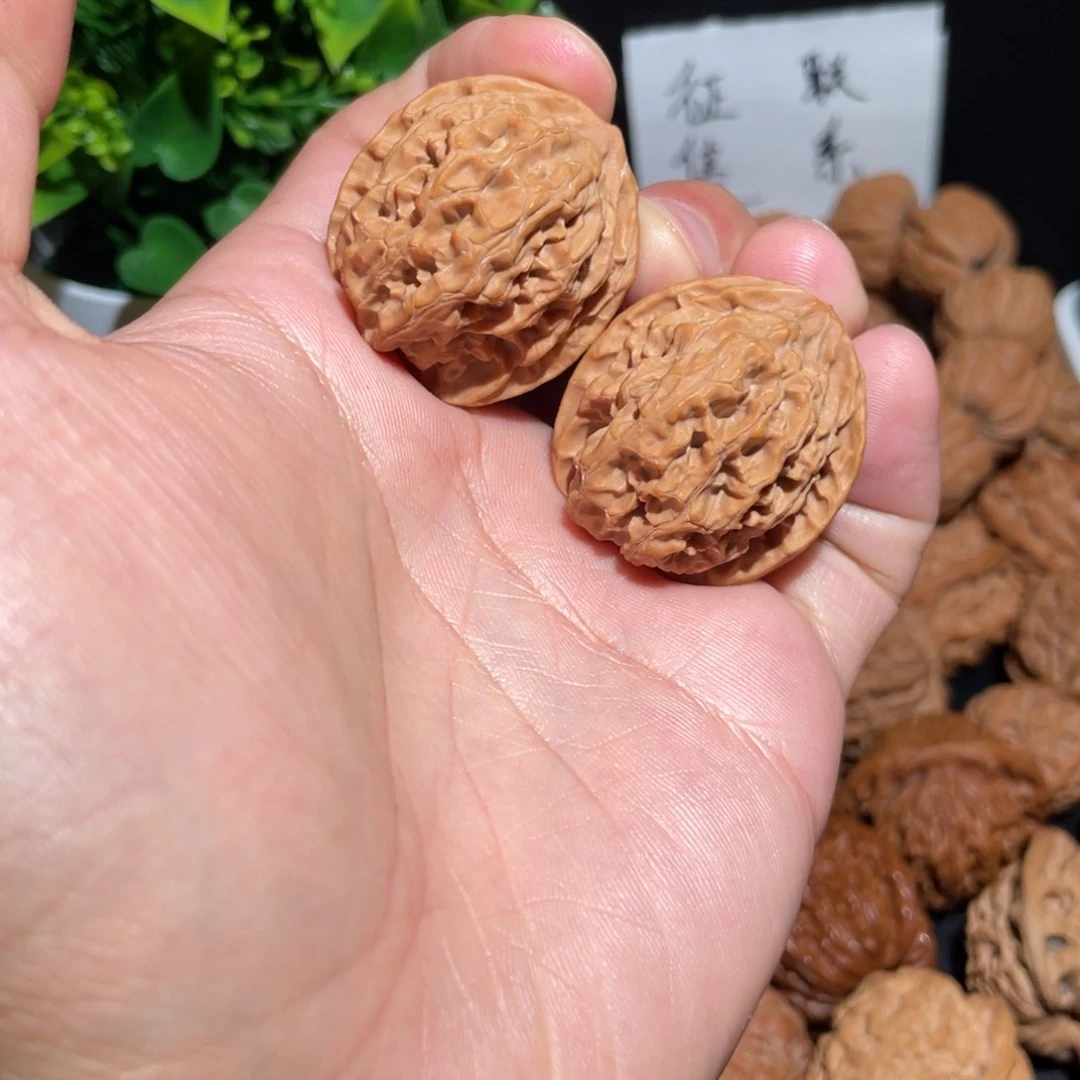 文玩核桃把件33苹果园修尖