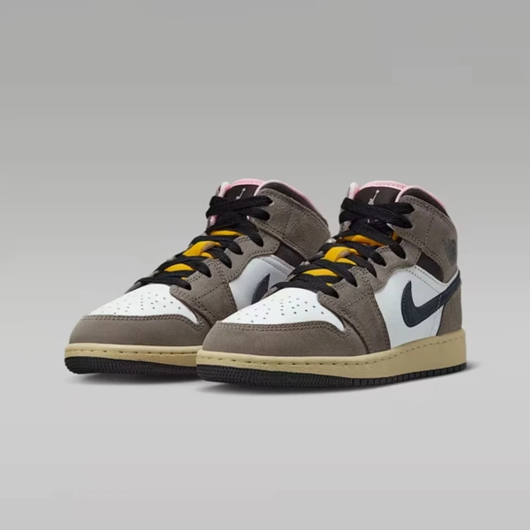 Nike/耐克正品AJ1 GS摩卡中帮运动流光风运动休闲鞋HQ2014-100