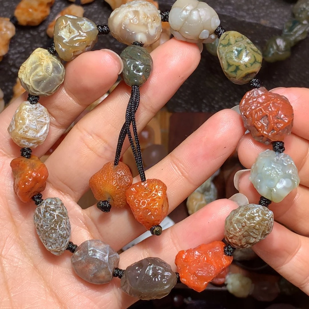 未镶嵌玛瑙/玉髓珠宝半成品