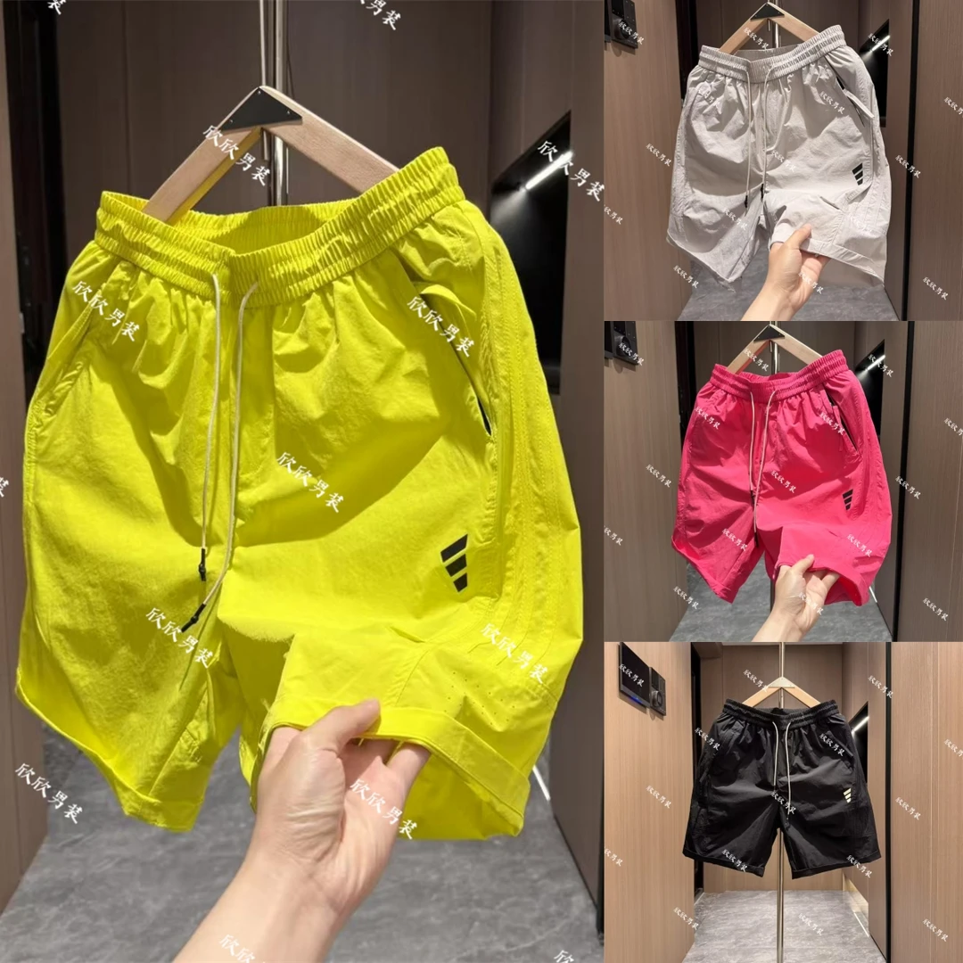 潮牌拼接打孔立体裁剪百搭时尚男士短裤