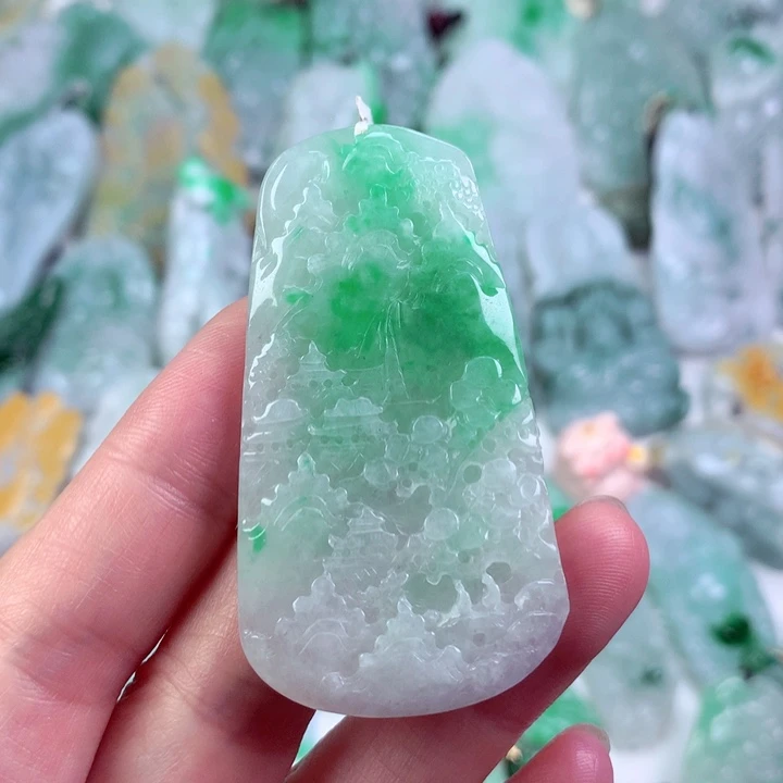 翡翠未镶嵌吊坠(不含链)