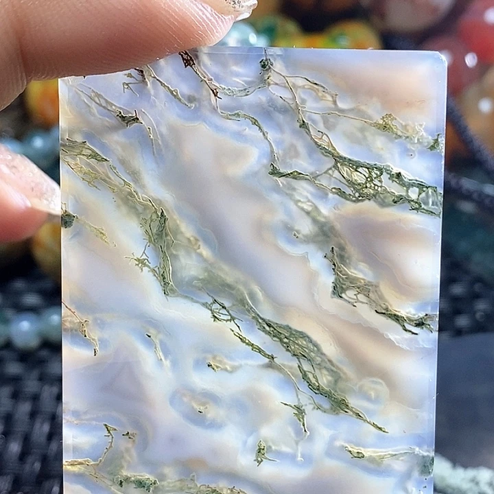 青***水玛瑙/玉髓未镶嵌颈饰