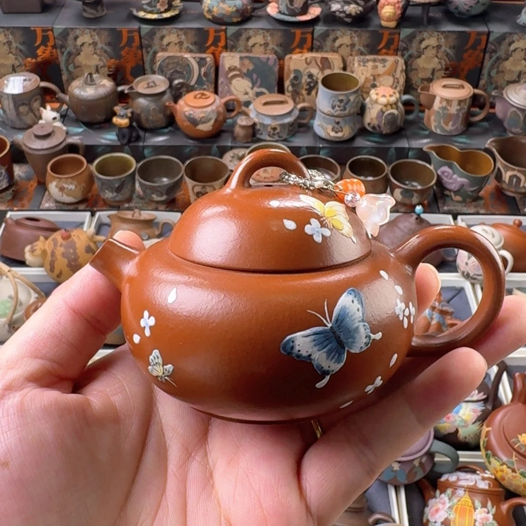 茶壶紫砂140ml原矿精工半手