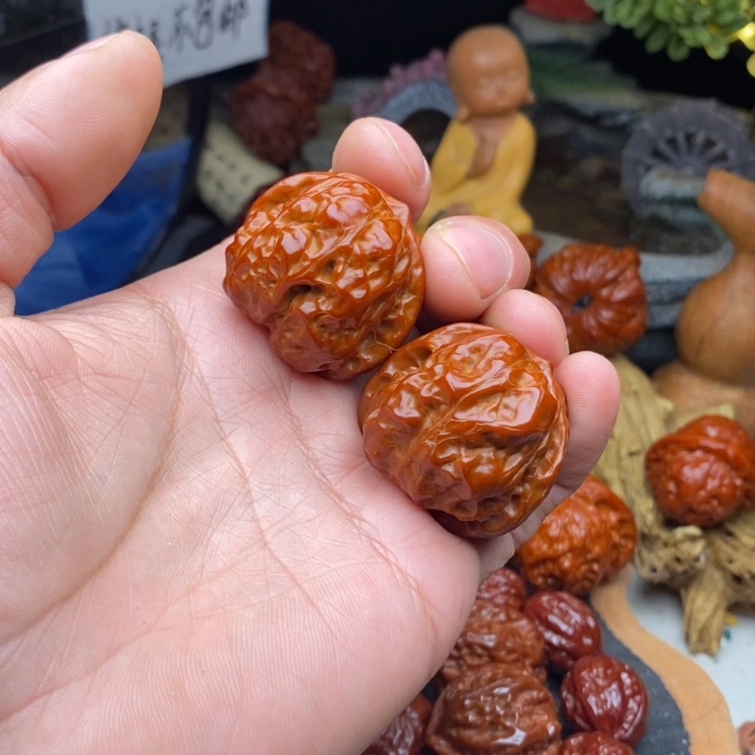 蛮***好文玩核桃把件蛤蟆头