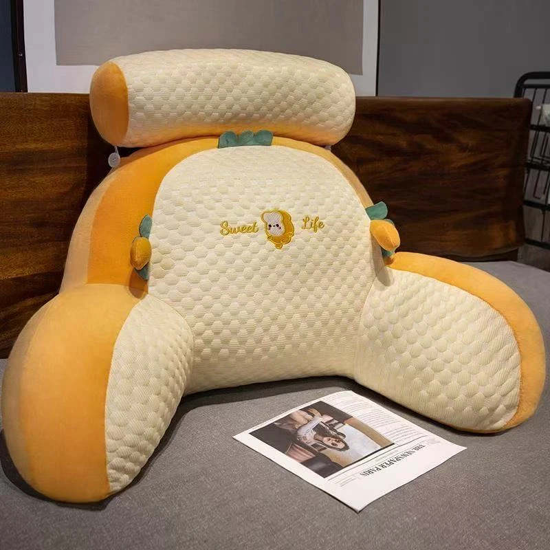 NNN-床上靠枕豆豆绒靠背软包靠沙发榻榻米护腰卧室用