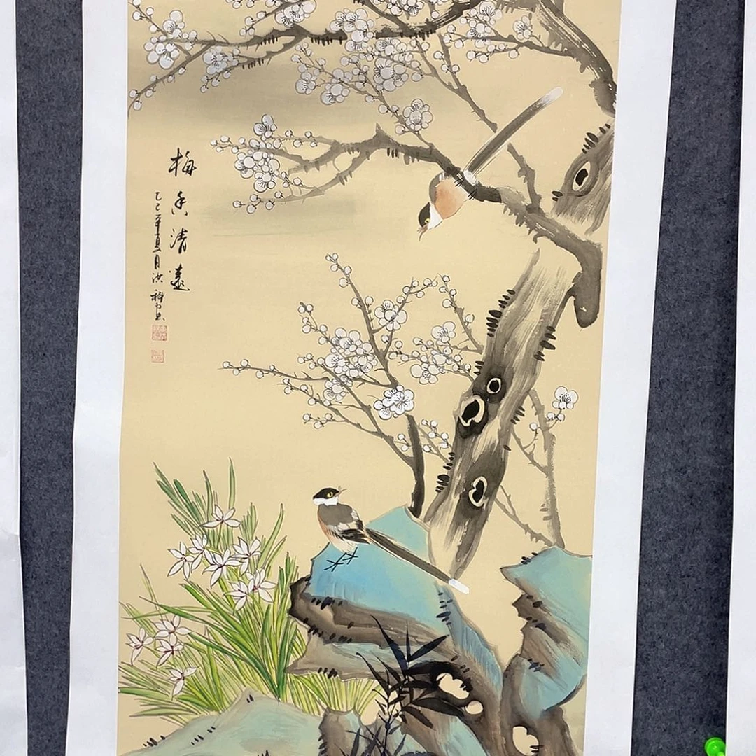 国画作品小姐姐放漏…