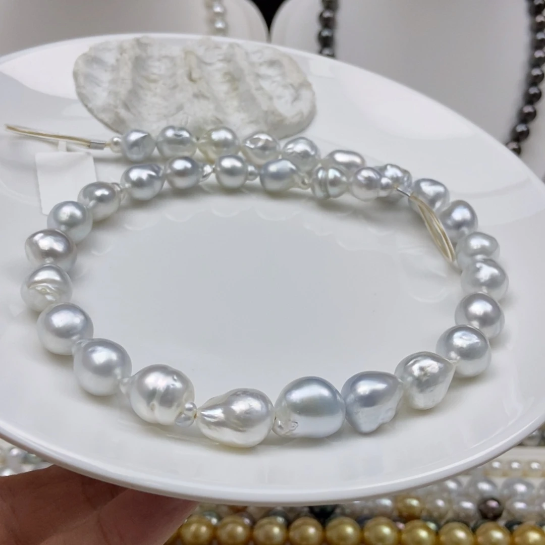 海水珍珠银S925镶嵌颈饰9-12-30