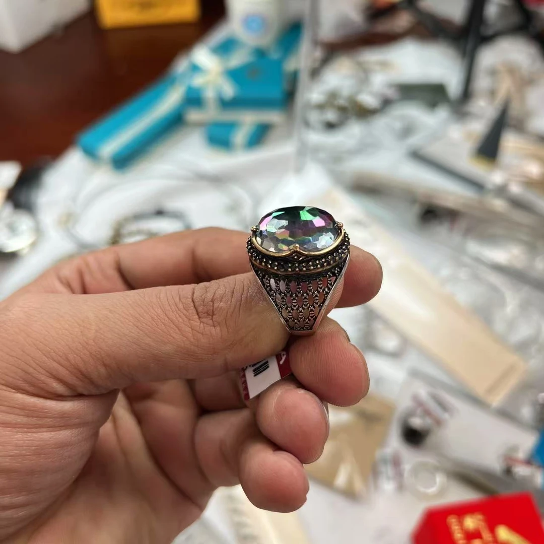 925银莫桑石戒指 爱敏纯银首饰戒指