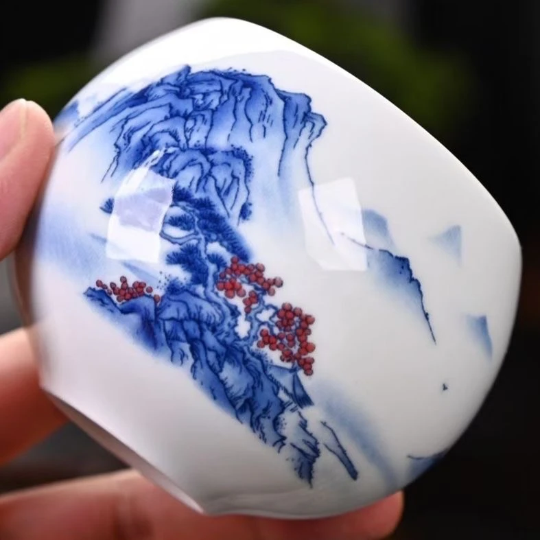 A 170山水龙蛋杯创意大号主人杯