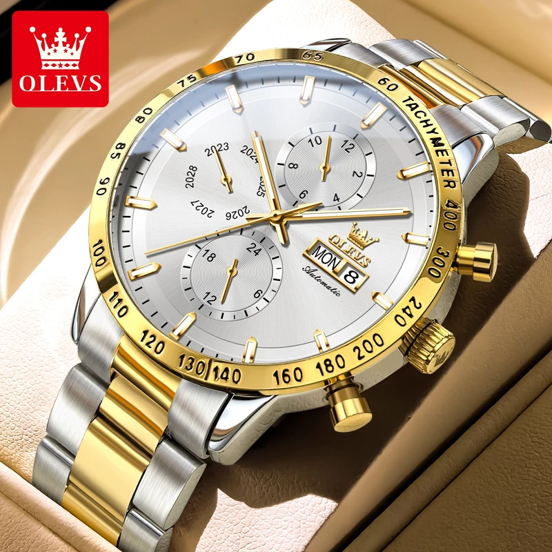 2025新款瑞士认证多功能高档男士手表男款机械表全自动表防水腕表