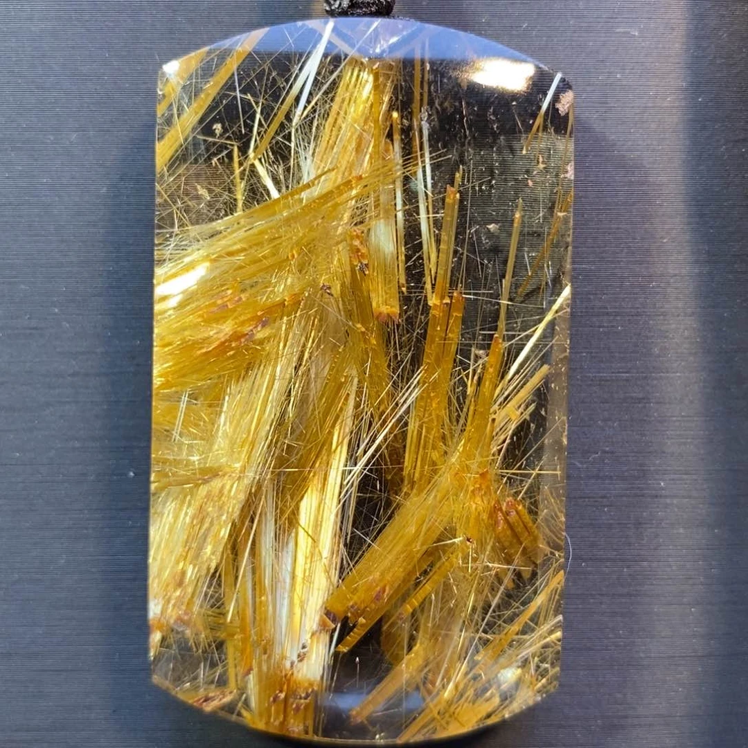 颈饰未镶嵌水晶钛晶无事牌