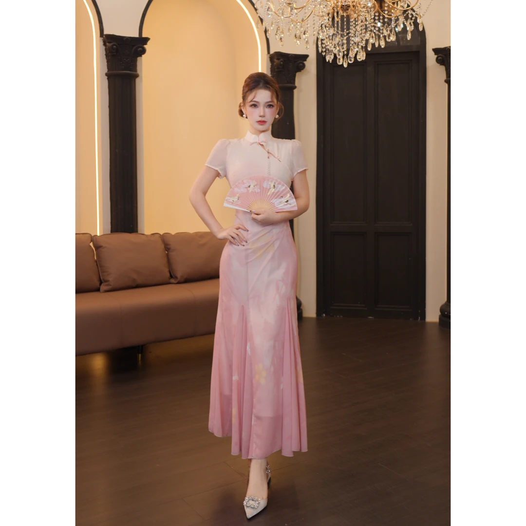 2店-温迪定制-1187（花知晓）连衣裙YQ820