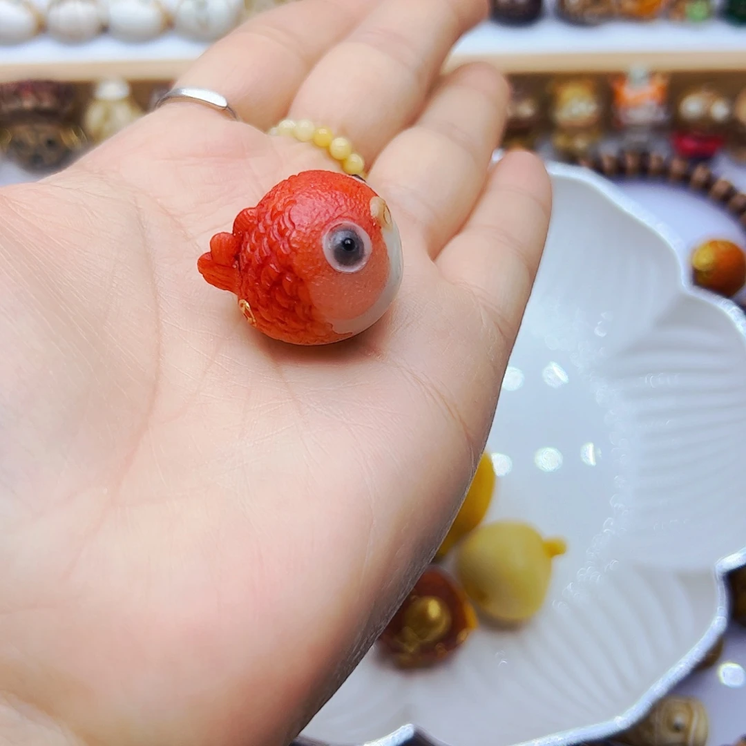 白玉菩提吊坠手工打磨配饰
