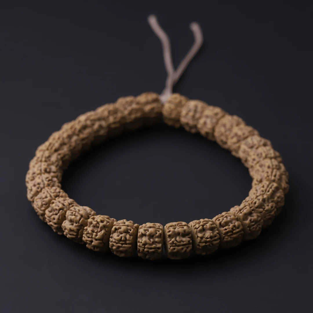 S8748-1【镇罪】定制藏切盘龙小金刚菩提单圈文玩长串