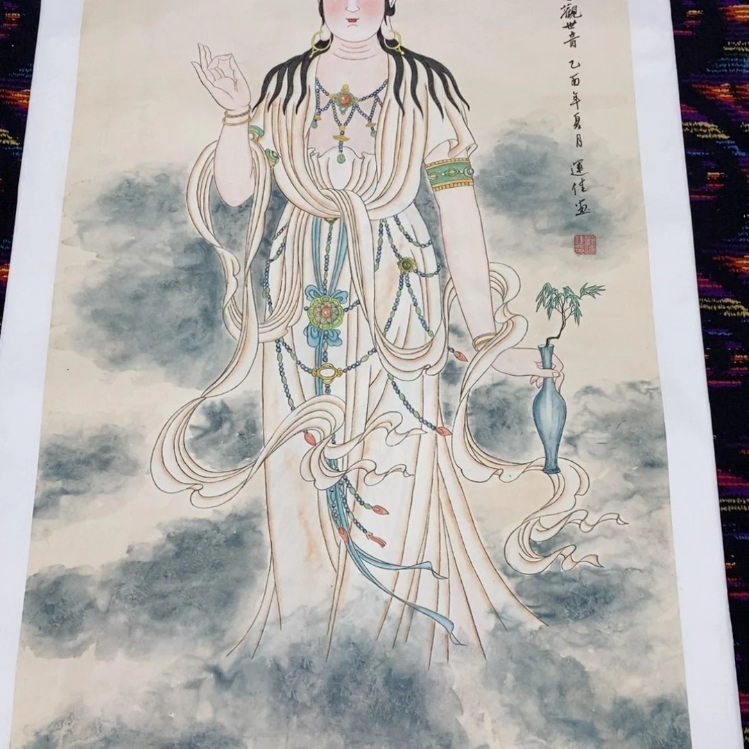 国画醉*生国画人物四尺刘运佳 琪