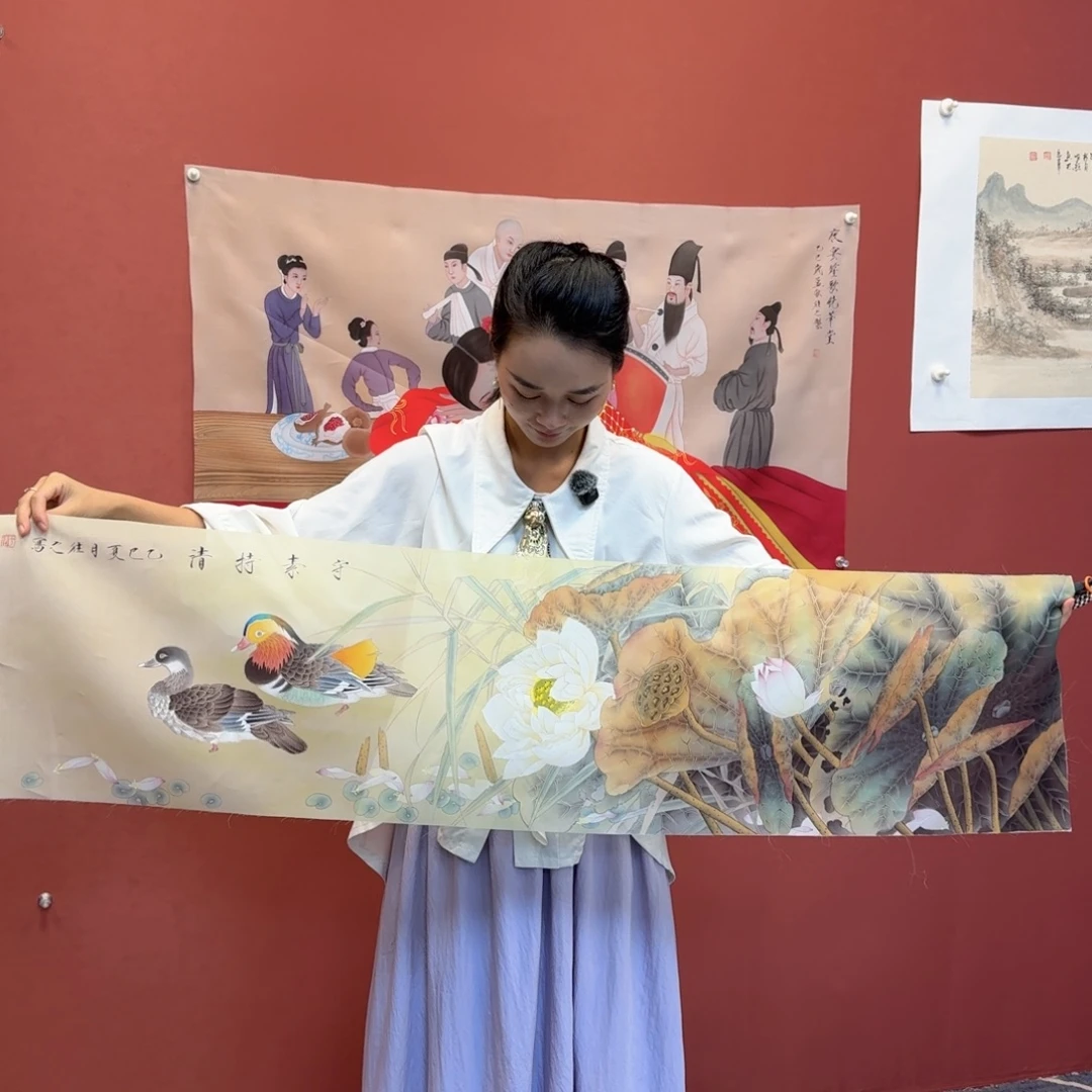国画国画作品山水花鸟